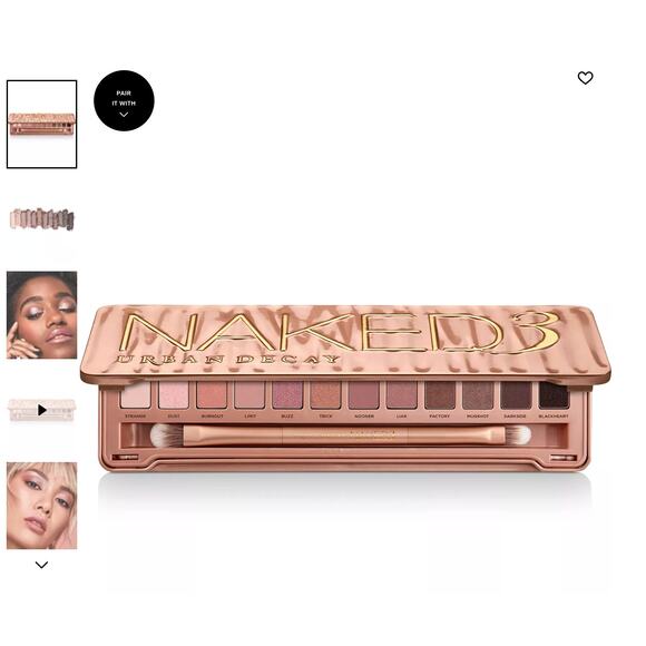 NEW URBAN DECAY Naked3 Soft Pink Eyeshadow Palette - Picture 2 of 14